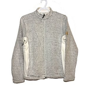 Weird Fish Full Zip up Sweater Classic Macaroni